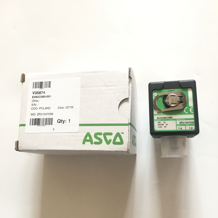 SCE262C080美國ASCO電磁閥線圈電壓DC24V